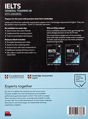 IELTS 16 General Training Students Book with Answers with Au