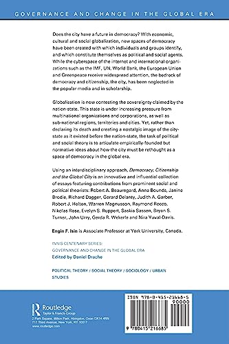 Democracy, Citizenship and the Global City (Routledge Studies in Governance and Change in the Global Era)