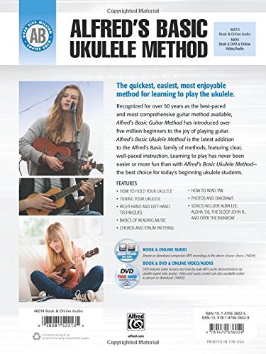Alfred's Basic Ukulele Method 1: The Most Popular Method for Learning How to Play, Book & Online Audio (Alfred's Basic Ukulele Library)