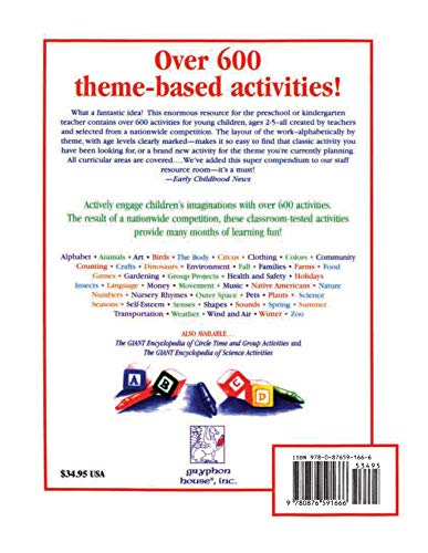 The GIANT Encyclopedia of Theme Activities for Children 2 to 5: Over 600 Favorite Activities Created by Teachers for Teachers