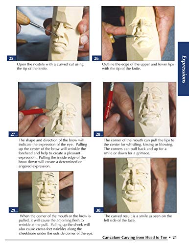 Caricature Carving from Head to Toe: A Complete Step-by-Step Guide to Capturing Expression and Humor in Wood (Fox Chapel Publishing)