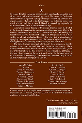 Music Theory and the Exploration of the Past