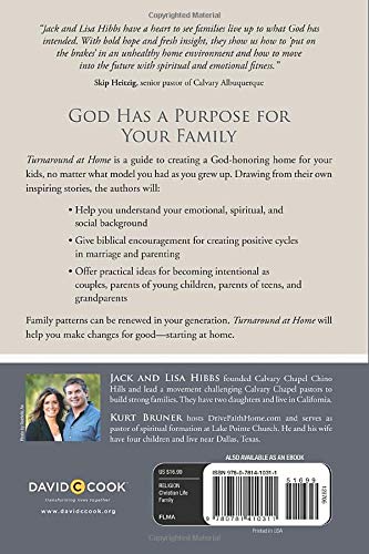 Turnaround at Home: Giving a Stronger Spiritual Legacy Than You Received — back cover