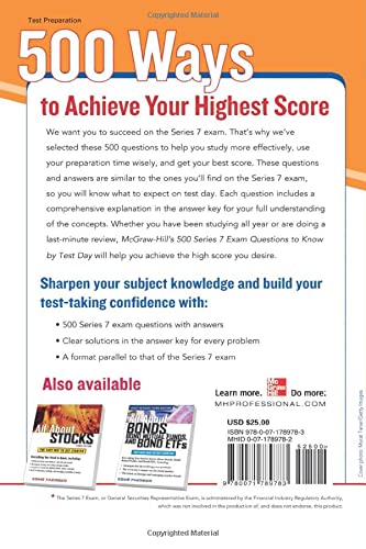 McGraw-Hill's 500 Series 7 Exam Questions to Know by Test Day (Mcgraw Hill's 500 College Questions to Know by Test Day)