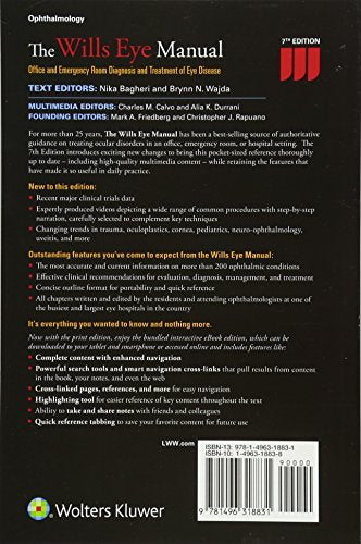 The Wills Eye Manual: Office and Emergency Room Diagnosis and Treatment of Eye Disease