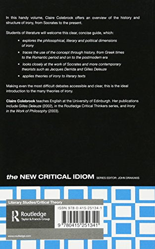 Irony (The New Critical Idiom)