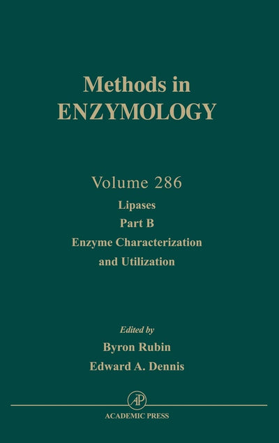 Lipases, Part B: Enzyme Characterization and Utilization (Volume 286) (Methods in Enzymology, Volume 286)