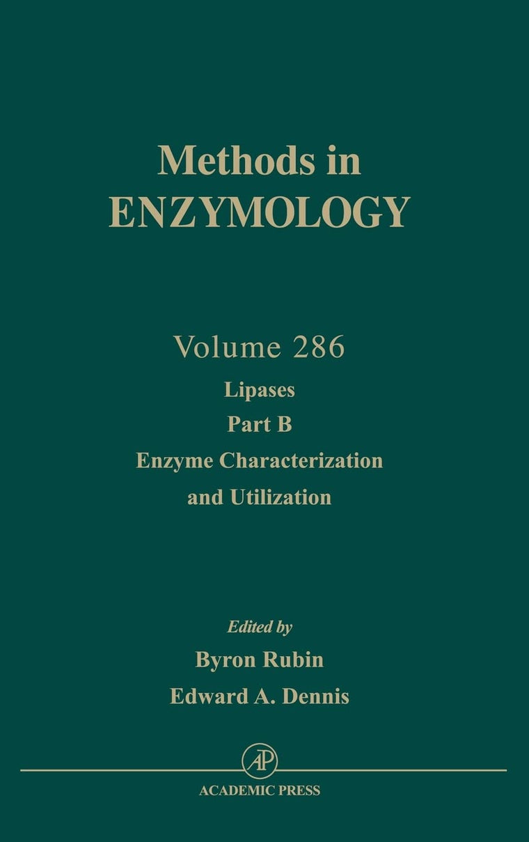Lipases, Part B: Enzyme Characterization and Utilization (Volume 286) (Methods in Enzymology, Volume 286)