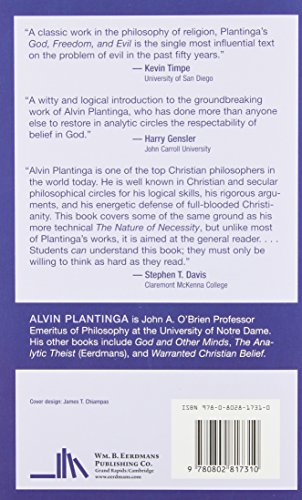 God, Freedom, and Evil by Alvin Plantinga (New)
