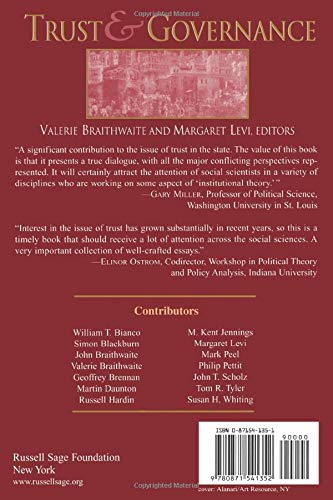 Trust and Governance (Russell Sage Foundation Series on Trust)