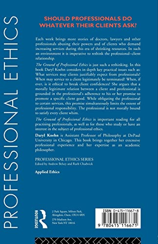 The Ground of Professional Ethics