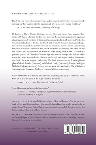 The Teachings of Modern Orthodox Christianity on Law, Politics, and Human Nature