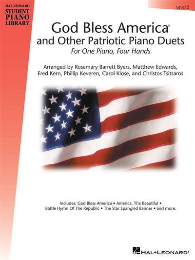God Bless America and Other Patriotic Piano Duets - Level 5 Songbook  Intermediate One Piano Four Hands Sheet Music with Lyrics and History  6 ... Leonard Student Piano Library (Songbooks))