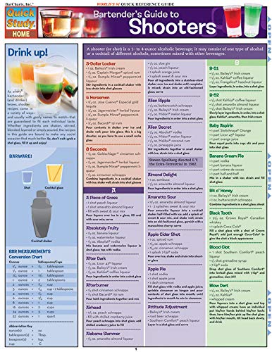 Bartender'S Guide To Shooters (Quick Reference Guide)