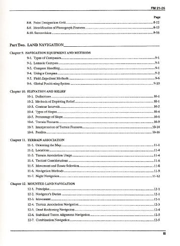 Map Reading and Land Navigation