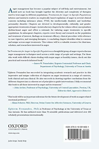 Treatments for Anger in Specific Populations: Theory, Application, and Outcome