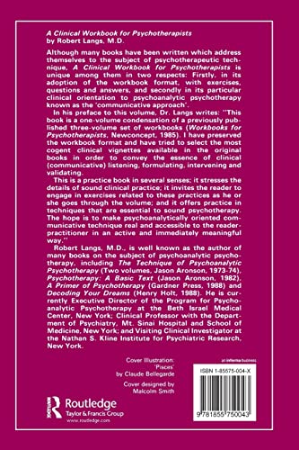 A Clinical Workbook for Psychotherapists