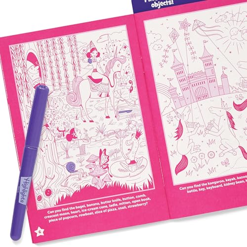 Unicorn Sparkle Hidden Pictures Puzzles: Find Over 300 Hidden Objects in this Unicorn-Themed Seek and Find Book for Kids 6 and Up (Highlights Fun to Go)