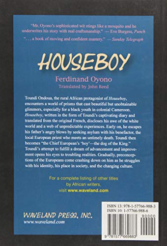 Houseboy — back cover