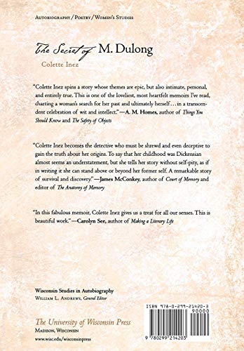 The Secret of M. Dulong: A Memoir (Wisconsin Studies in Autobiography)