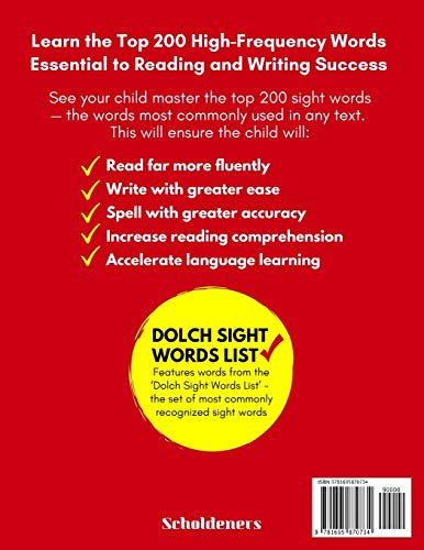200 Write-and-Learn Sight Word Practice Pages: Learn the Top 200 High-Frequency Words Essential to Reading and Writing Success (Sight Word Books)