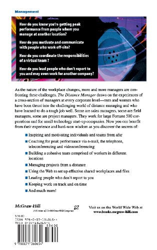 The Distance Manager: A Hands On Guide to Managing Off-Site Employees and Virtual Teams