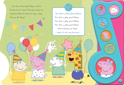 Peppa Pig - Peppa's Party 6-Button Music Sound Book - PI Kids