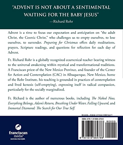 Preparing for Christmas: Daily Meditations for Advent by Roh