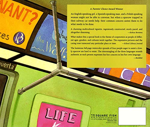 The Subway Sparrow (Sunburst Book) — back cover