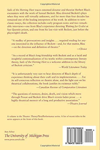 Sails of the Herring Fleet: Essays on Beckett (Theater: Theory/Text/Performance)
