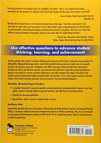 Quality Questioning: Research-Based Practice to Engage Every Learner