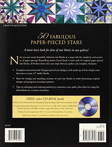 50 Fabulous Paper-Pieced Stars — back cover