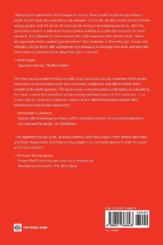 Youth in Africa's Labor Market (Directions in Development - Human Development) — back cover