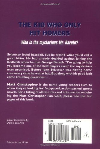 The Kid Who Only Hit Homers (Matt Christopher Sports Classics)