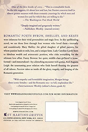 Passion: A Novel of the Romantic Poets