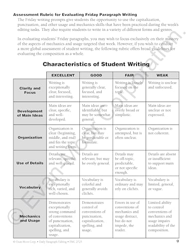 Daily Paragraph Editing, Grade 2 Teacher Edition