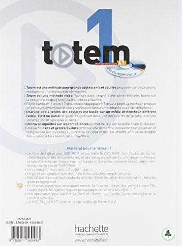 Totem: Livre De L'eleve A1 + Dvd-rom + Manuel Numerique Simple (French Edition)
