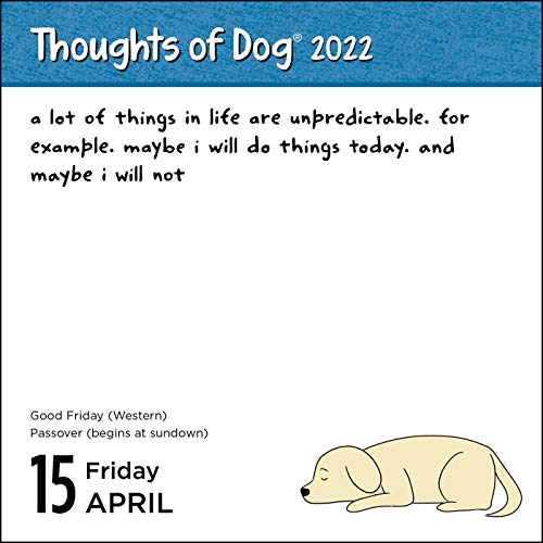 Thoughts of Dog 2022 Day-to-Day Calendar