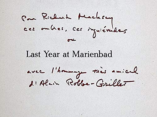 Last Year at Marienbad by Alain Robbe-Grillet