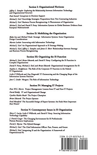 Information Management: The Organizational Dimension