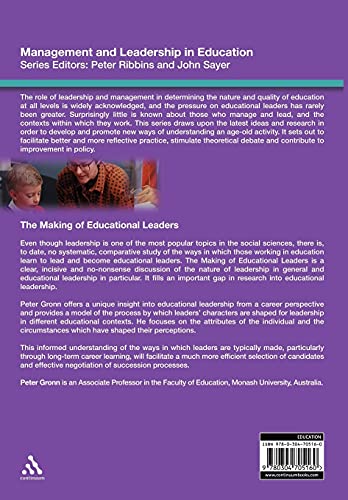 Making of Educational Leaders (Management and Leadership in Education)