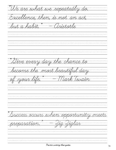 Cursive handwriting workbook for Adults: Learn to write in Cursive, Improve your writing skills & practice penmanship for adults