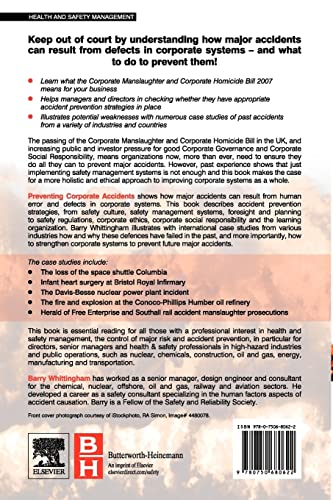 Preventing Corporate Accidents — back cover