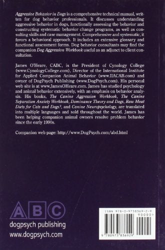 Aggressive Behavior in Dogs — back cover