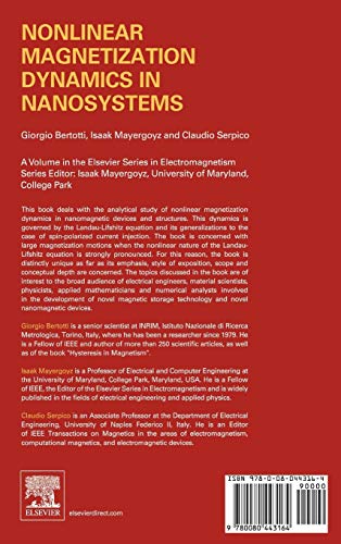 Nonlinear Magnetization Dynamics in Nanosystems (Elsevier Series in Electromagnetism) (Elsevier Series in Electromagnetism)