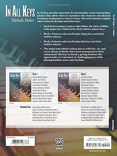 In All Keys -- Sharp Keys, Bk 1: Intermediate to Late Intermediate Piano Solos in All Major and Minor Sharp Keys (In All Keys, Bk 1)