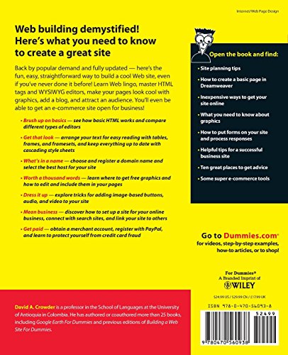 Building a Web Site For Dummies, 4th Edition by Crowder, Dav