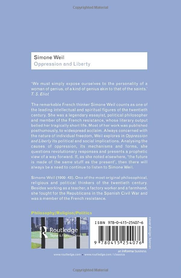Oppression and Liberty (Routledge Classics)