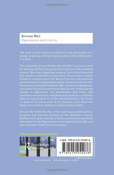 Oppression and Liberty (Routledge Classics)