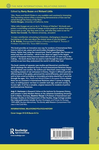 War, Peace and World Orders in European History (New International Relations)